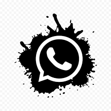 Bookmark tab in black white bookmark tab outlined in black. Hd Splash Black White Whatsapp Wa Whats App Icon Png Citypng