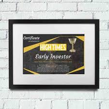 Become A Shareholder In High Times The Original Voice Of