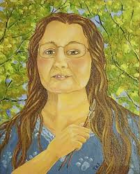 Palestinian artist shares acrylic painting