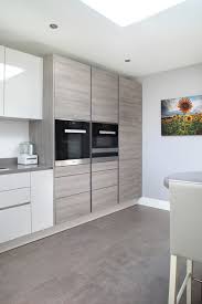 Limited time sale easy return. Light Grey High Gloss Cashmere Grey Oak Cupboards Contemporary Kitchen Buckinghamshire By Design A Space Kitchens Bedrooms Interiors