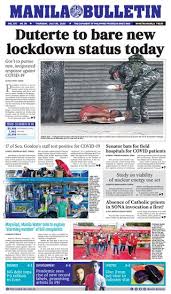 Philippine news, philippine newspapers and more links about shopping, travel, weather and jobs in the philippines at philstart.com. Get Your Digital Copy Of Manila Bulletin July 30 2020 Issue