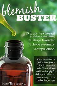 Blemish Remover With Lavender And Tea Tree Oil Essential Oil Recipes Essential Oil Blends Diy Natural Products
