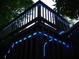 Blue Ropeled Replaces Neon For Outdoor Deck Decor Lighting Ledtronics 44