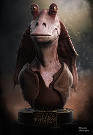 Jar Jar Binks Jj Santos Clone Wars Art Star Wars Tattoo Star Wars Jar Jar