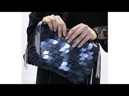 Pullu Clutch Abiye Canta Yapimi Youtube Beaded Bags Flower Embroidery Designs Purse Patterns