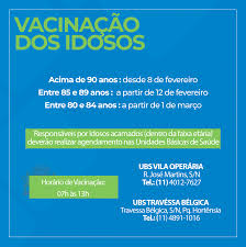 Todas as informações da pandemia. Noticia Adiantamento Vacina Dos Idosos Prefeitura Municipal De Bom Jesus Dos Perdoes