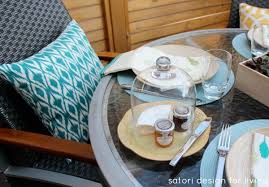 Outdoor Brunch Tablescape Satori Design For Living Check out our table setting teal selection for the very best in unique or custom, handmade pieces from our shops.