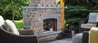 Outdoor Stone Fireplace Kitchen Kits Belgard Pavers