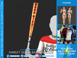 No matter which harley quinn outfit you choose, you're going to need a new hairstyle. Ujra Letra Hiany Sims 4 Baseball Bat Thesidecast Com