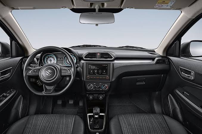 Modern Suzuki Dzire 2023 Dashboard, Infotainment, and Cabin Layout., AI generated