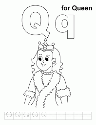 Enjoy this letter q coloring page which features a large letter q and pictures of things that start with this coloring page shows a large letter q with colorable pictures of a quilt, quill and queen inside it. Q Coloring Page Coloring Home