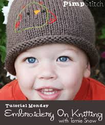 Through pattern knit in a pattern b in rows in the forward and reverse direction. Pimp Stitch Tutorial Monday Embroidery On Knitting