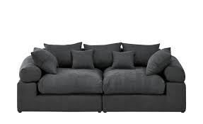Sofa couch kaufen online günstige raten bei höffner big sofa sirpio xl 270x125 cm anthrazit vintage kedernaht möbel big sofa günstig sofas große online kaufen schön. Smart Big Sofa Lionore Schwarz Flachgewebe Hoffner