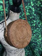 Round woven rattan bags on ebay. Rattan Bags For Women Straw Wicker Purse Round Crossbody Shoulder Summer Woven For Sale Online Ebay