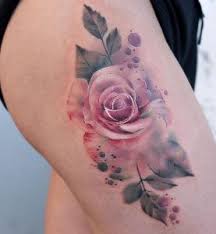 Booking info in highlights➕ elrosetattoo.bigcartel.com. 60 Creative Watercolor Rose Tattoo Designs