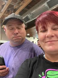 Heading down the boundary st. shining my light, Earie came running up the  hill to say Hi. He just took a lie down and watched me.