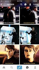 Cries The Brotp Is Strong With These Two Also Anakin Learned His Lesson From The Second Movie Star Wars Anakin Star Wars Jokes Star Wars Memes