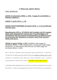 Disegno di legge di stabilità 2015. Bilancio Dello Stato Docsity