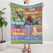 She's especially passionate about running (she worked in a running store) and cat furniture. Custom Fleece Blanket For Best Friends You Are My Person