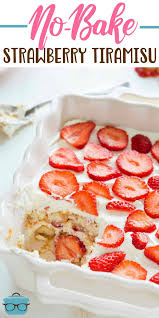 Ladyfingers recipe easy dessert recipes 6. No Bake Strawberry Tiramisu Video The Country Cook