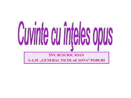 Cuvinte cu înţeles opus pentru intruna. Ppt Inv Busuioc Ioan S A M General Nicolae Sova Poduri Powerpoint Presentation Id 5347741