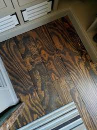 We re burning our plywood floor you one coat of polyurethane on our burned plywood floor you 45 awesome faux wood floor plywood flooring that will simplify see also timeless designs vinyl plank flooring reviews. Remodelaholic Diy Plywood Flooring Pros And Cons Tips