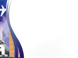 Around the world travel background design with airplane and famous landmarks silhouettes. Travel Background Design Tourism Company And Tourism Information Center