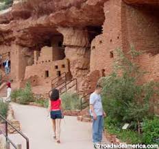 Native american houses in cliff. Authentic Indian Cliff Dwellings Manitou Springs Colorado