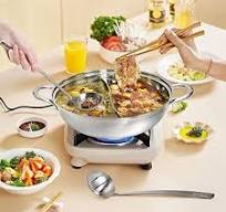 Amazon.com: Peohud 304 Stainless Steel Hotpot Pot with ...
