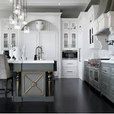 Luxury Light Dark Kitchen By Ferris Rafauli Grey Kitchen Island Gray And White Kitchen Luxury Kitchens