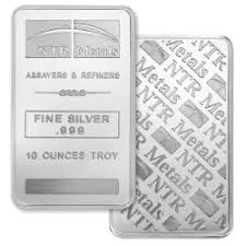 Ntr Metals 10 Oz Silver Bar Delivery Silver Bars Buy Gold And Silver Silver