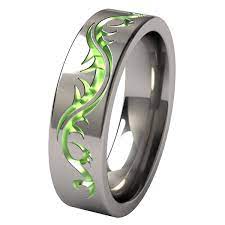 Tattoo Black Titanium Rings Cool Wedding Rings Mens Wedding Rings Custom Wedding Rings
