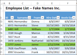 Highlight Upcoming Employee Service Anniversaries Contextures Blog Employee Services Excel Formula Employee