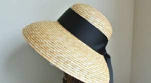 French Retro Summer Sun Hat Holiday Beach Black Big Bell Etsy Summer Sun Hat Sun Hats Hats For Small Heads