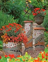 Create Mosaic Magic In Your Garden Gartendekor Diy Gartenbau Garten Design