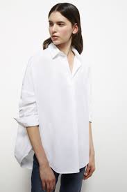 Black And White Shirt Womens Rhodes Poplin Relaxed Fit Shirt Classic White Shirt Women Shirts Blouse White Shirts Women