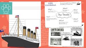 The three newspaper report examples in this pack could be read with your children to gage their knowledge of the features of a newspaper report at the. Teacher S Pet Titanic Newspaper Report Writing Prompts