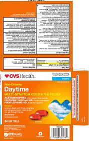 Daytime Cold Flu Relief Capsule Liquid Filled Cvs Pharmacy