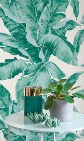 We hope you enjoy our rising collection of aesthetic wallpaper. Amiata Green Exotic Leaf Stripe 296012 Prime Walls Us