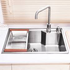 single bowl drop in kitchen sink with