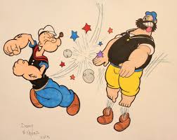 Popeye Vs Brutus By Dannynicholas Deviantart Com On Deviantart Popeye Cartoon Brutus Popeye Popeye The Sailor Man