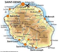 Carte De La Reunion Carte De La Reunion La Reunion Ile De La Reunion