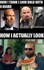 Internet Funny Bald Head With Beard Bald With Beard
