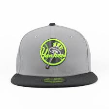 New York Yankees Gray Neon 59fifty New York Yankees Mlb Apparel New Era Hats