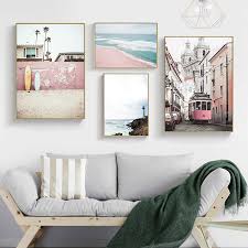 Its love of simplicity, natural scandinavian style can still be a bit eclectic when you add something like a real cow skull against a. Scandinavian Home Decor Landscape Canvas Poster Nordic Decoration Bus Ocean Beach Wall Art Print Painting Buy Modern Art Paintings Famous Beach Paintings Wall Art Print Painting Product On Alibaba Com