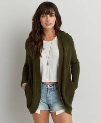 Aeo Cocoon Cardigan Women S Olive Green Olive Cardigan Cocoon Cardigan Cocoon Cardigan Outfit