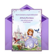 Princess sofia invitations template free. Free Sofia The First Online Invitation Punchbowl Com