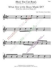 What are little boys made of? is a popular nursery rhyme dating from the early 19th century. What Are Little Boys Made Of Traditional Lyrics Music Notes Inc Music You Can Read Kodaly Orff Solfeggio Solfege Elementary Music Literacy Curriculum Kindergarten Songs