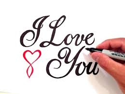 How To Write I Love You In Fancy Cursive With A Cursive Heart Youtube