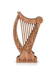 Here are the basic ornaments: Caulfield Country Boards Irish Oak Harp Ornament Blarney